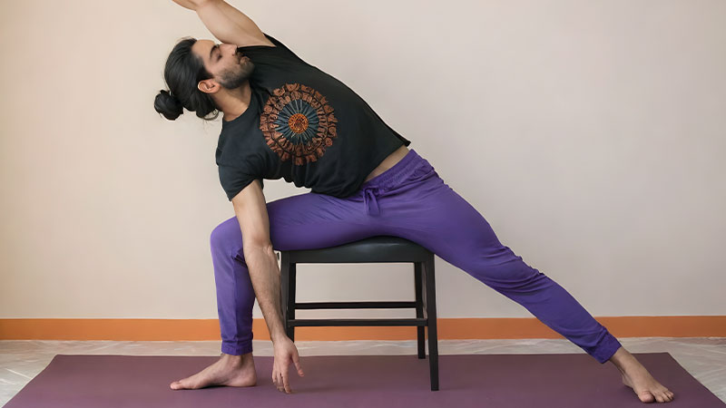 Chair Extended Side Angle Pose
