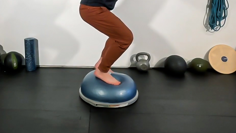 Bosu Ball Heel Digs