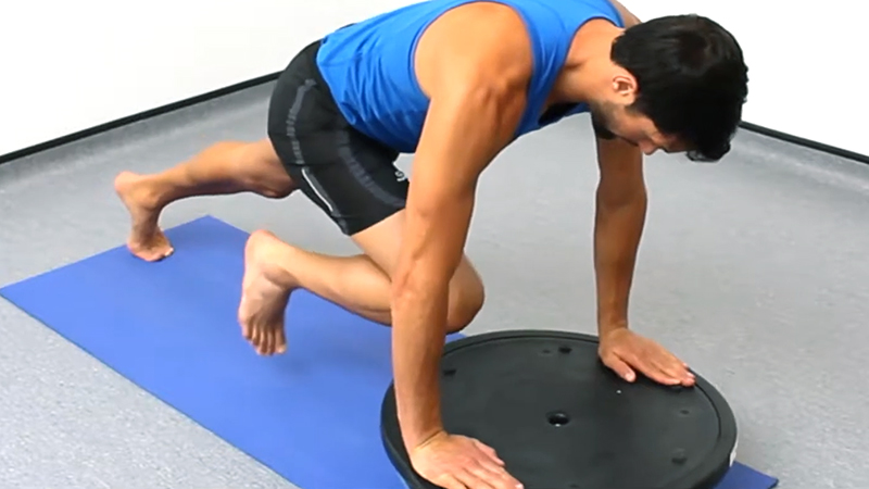 Bosu Ball Mountain Climbers