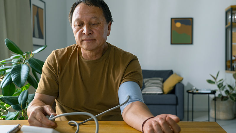 Controlling High Blood Pressure for senior exercise