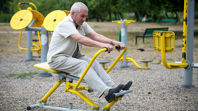 Functional Fitness with Outdoor Chair Exercises
