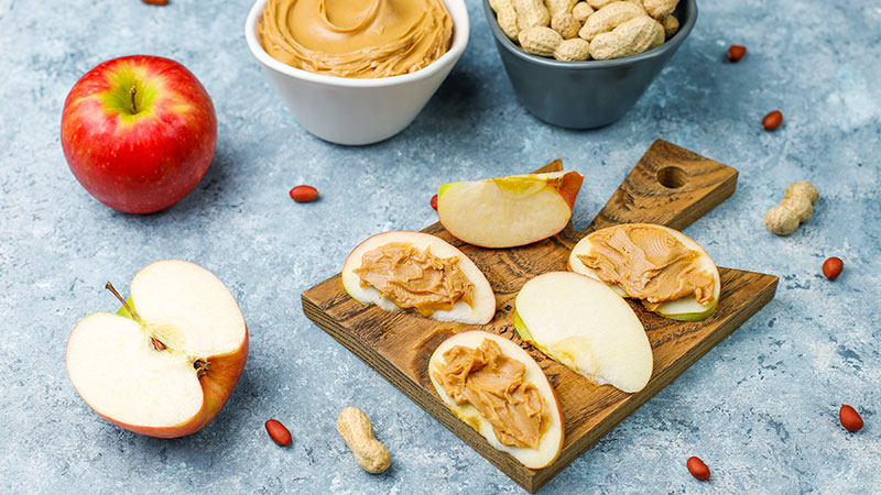Apple Slices with Peanut Butter