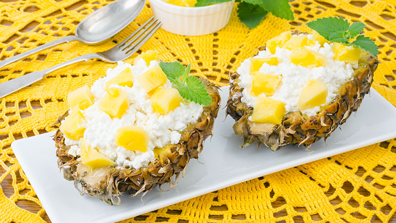 Cottage Cheese with Pineapple