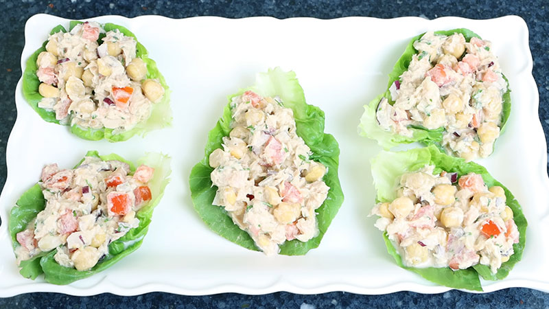 Tuna Salad Lettuce Wraps