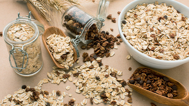 High-Fiber and High-Protein Cereal