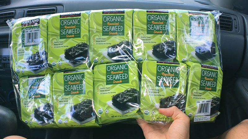 Kirkland Signature Organic Roasted Seaweed