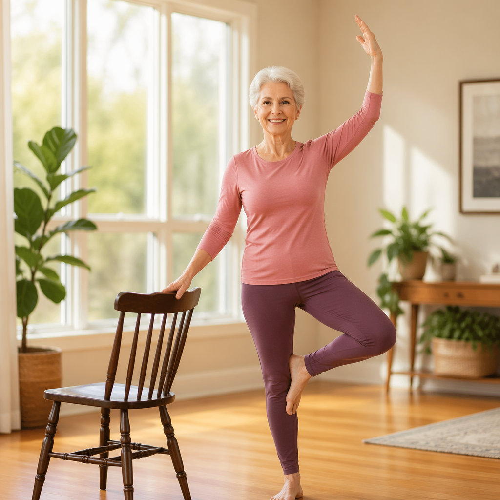 10 Best Standing Chair Yoga Poses for Senior: Effective but Safe