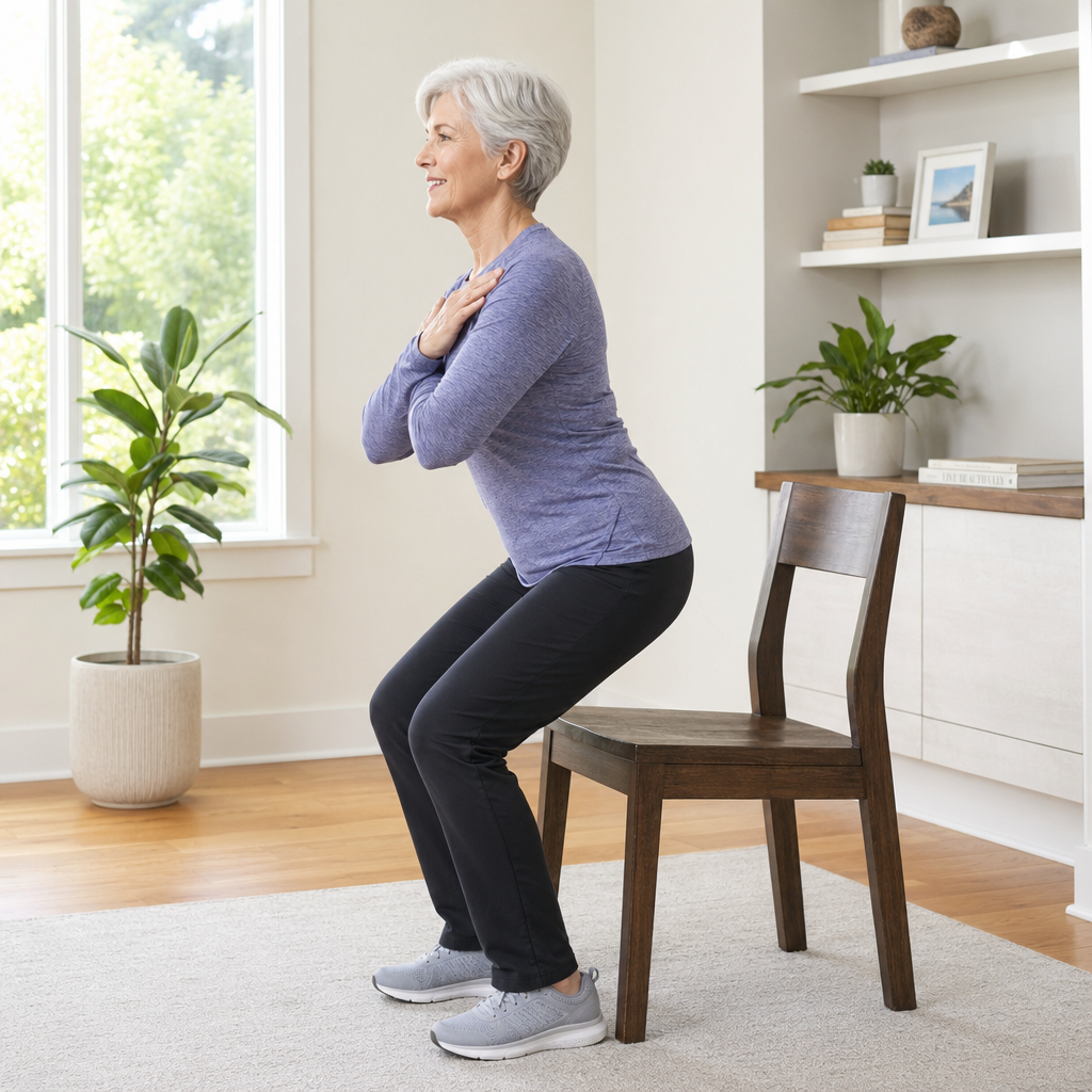 1. Chair Stands (Foundation Exercise)