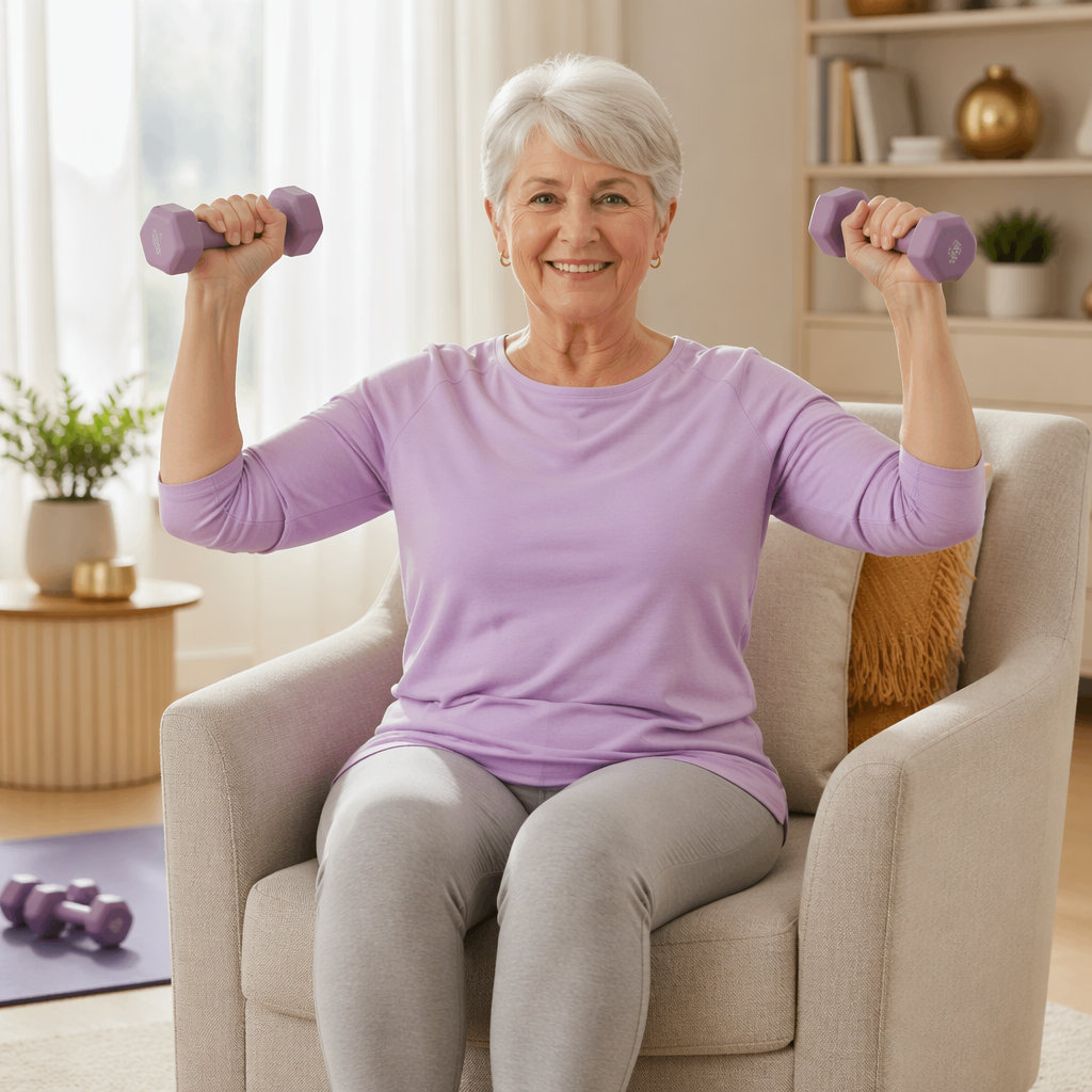 Boosting Senior Health: 15 Armchair Fitness Techniques for Enhanced Strength & Mobility