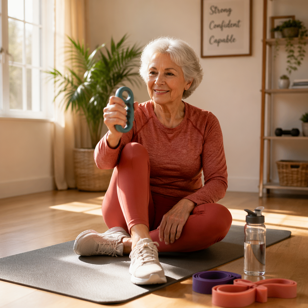 Senior Strength: Senior Fitness Floor Hand Grip